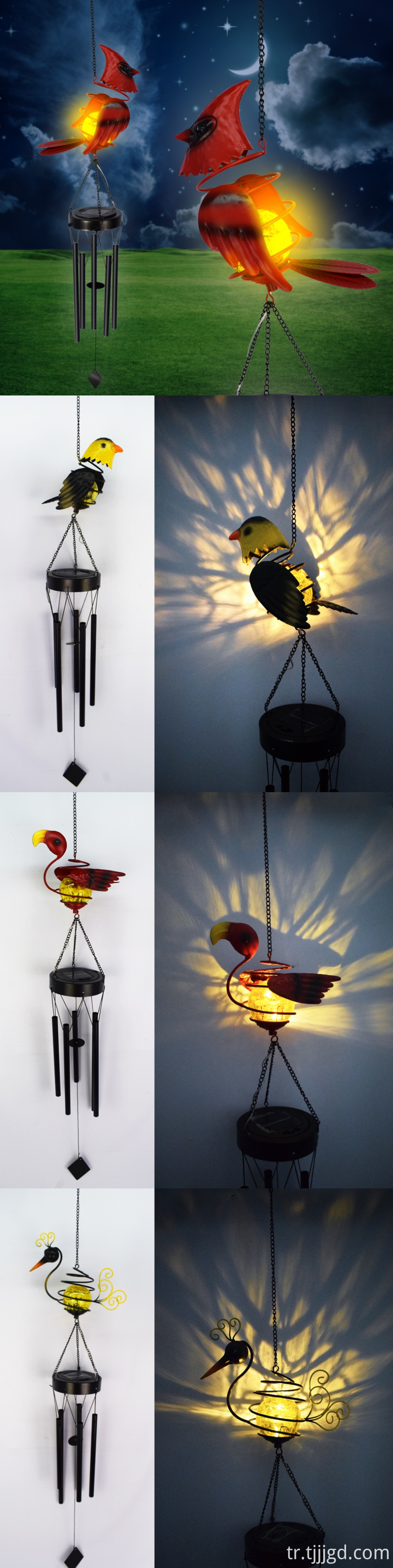 Solar Wind Chime Light